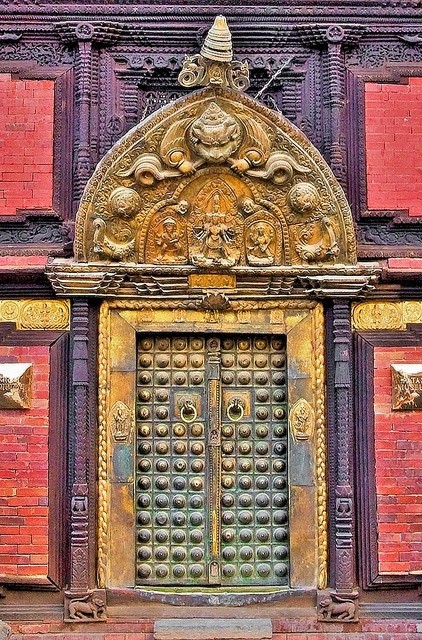 Photo:  Palace's Door,Nepal, Patan Palace, 17th century